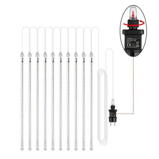 Eiszapfenbeleuchtung 480 LED - 360cm - Kaltweiß