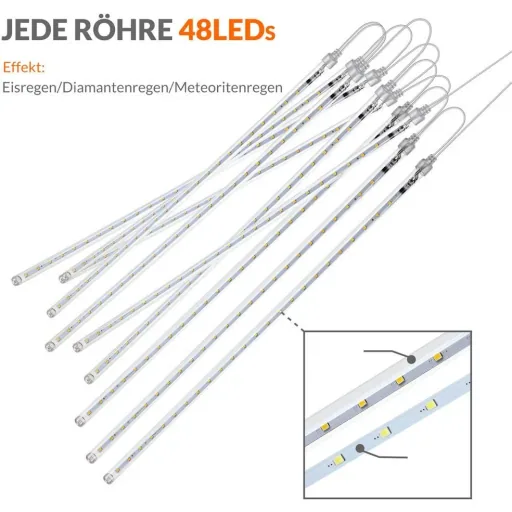 Eiszapfenbeleuchtung 480 LED - 360cm - Kaltweiß