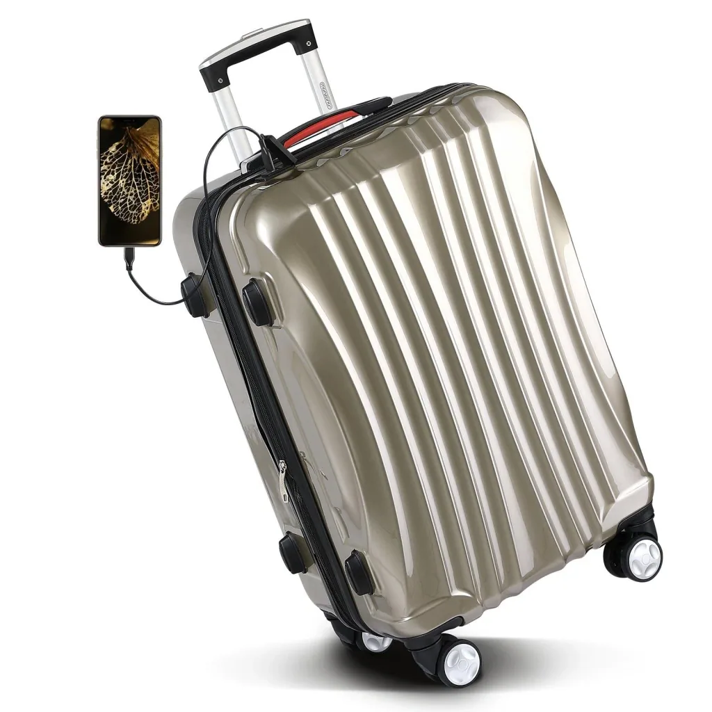 Hartschalenkoffer Ikarus Champagne XL aus ABS 105-154l 78x53x33cm