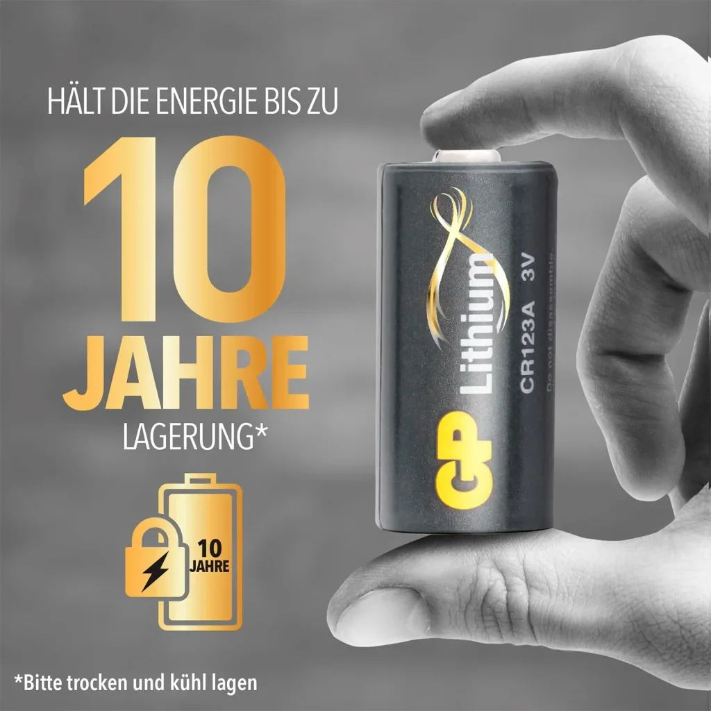 Lithium Primary Batterie CR123A - 10 Stück