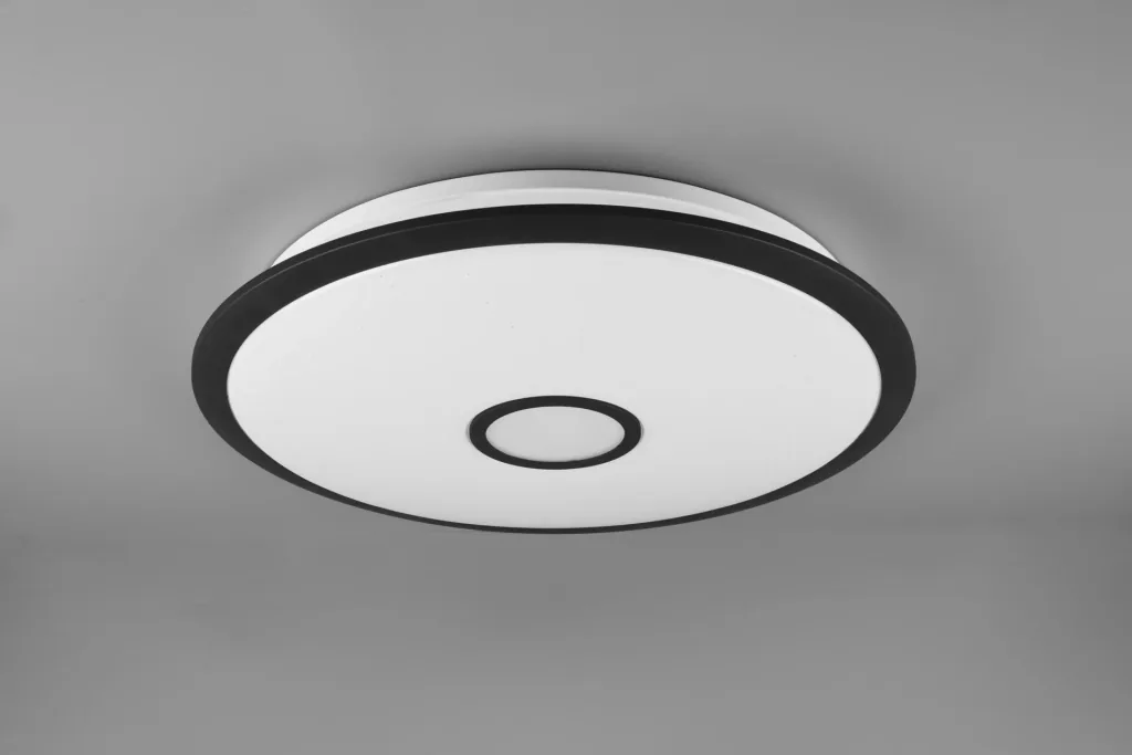 LED-Deckenleuchte OKINAWA, 50 W, 5000 lm, dimmbar inklusive Fernbedienung, Farbe schwarz