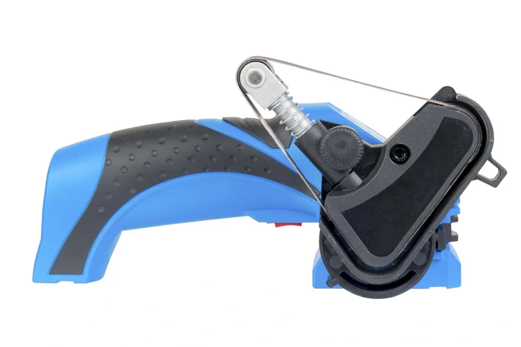 Akku Schleif- und Schärfgerät 7,2 Volt + 5-teiliges Schleifband-Set GRATIS dazu