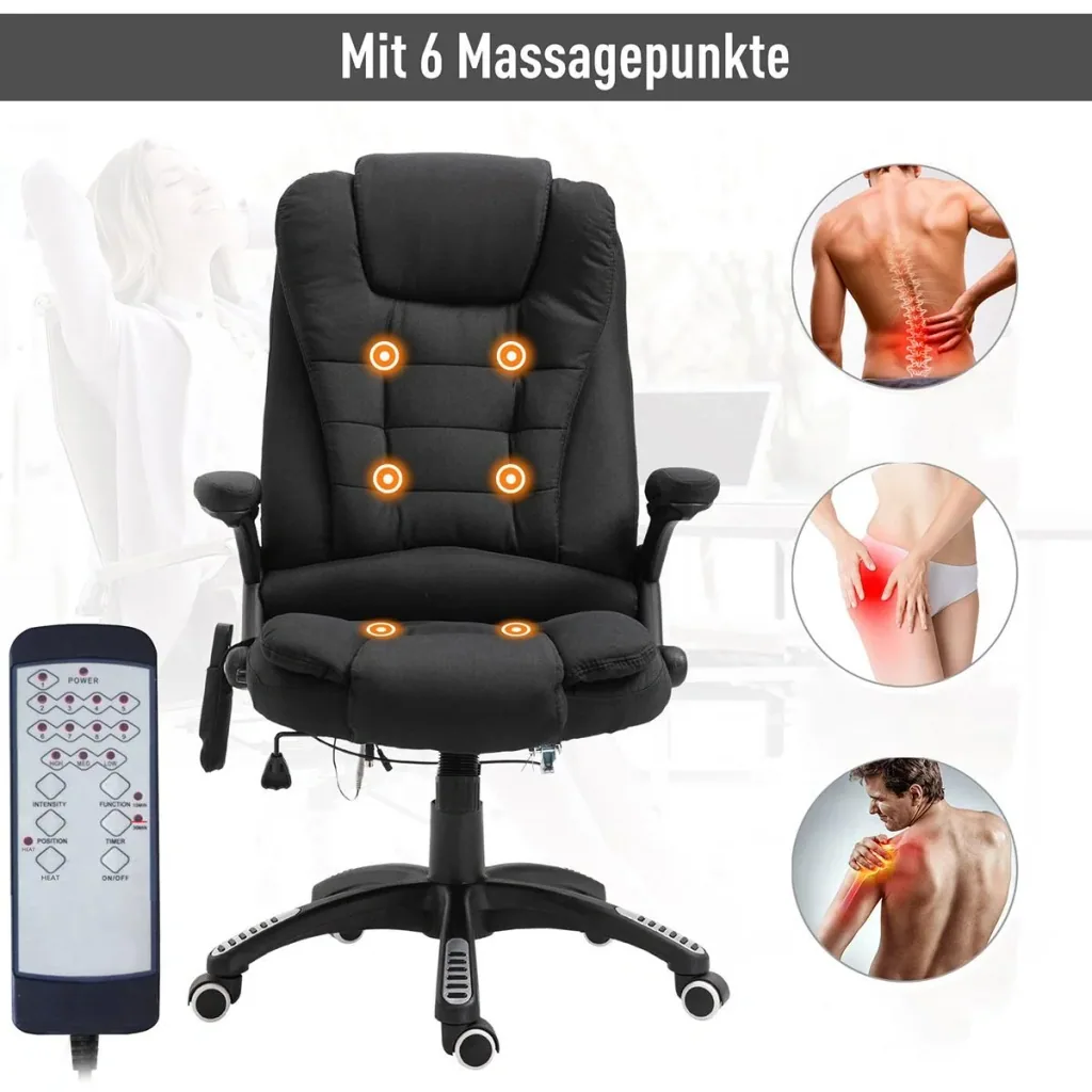 Bürostuhl mit Massage- und Wärmefunktion