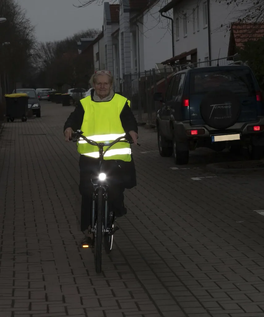 Fahrrad Reflex Warnweste, Größe S - M (Jugend)