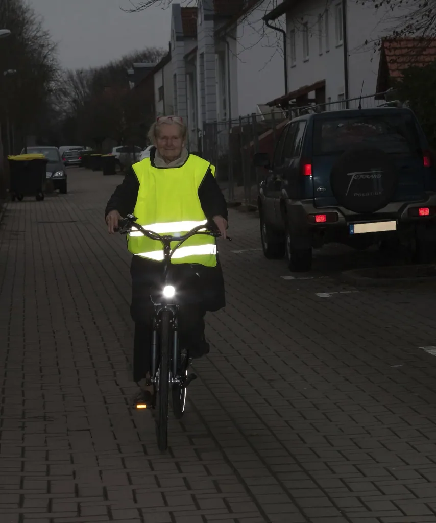 Fahrrad Reflex Warnweste, Größe S - M (Jugend)