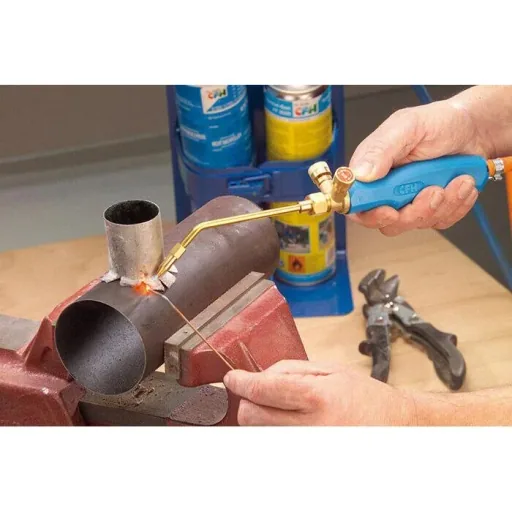 Profi-Lötkolben mit gebündelter Flamme - Set inklusive - 650 °C