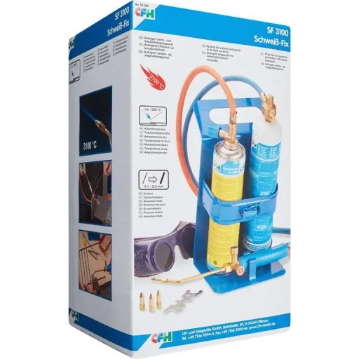 Profi-Lötkolben mit gebündelter Flamme - Set inklusive - 650 °C