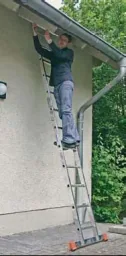 Gelenk Doppelleiter Alu 2 X 6 Sprossenleiter