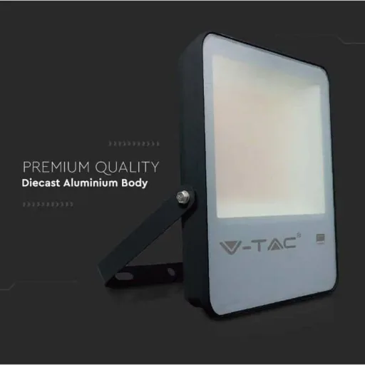 VT-52 LED-Flutlicht - 50 W - 6850 Lm - 6500K - schwarz - Extra effizient