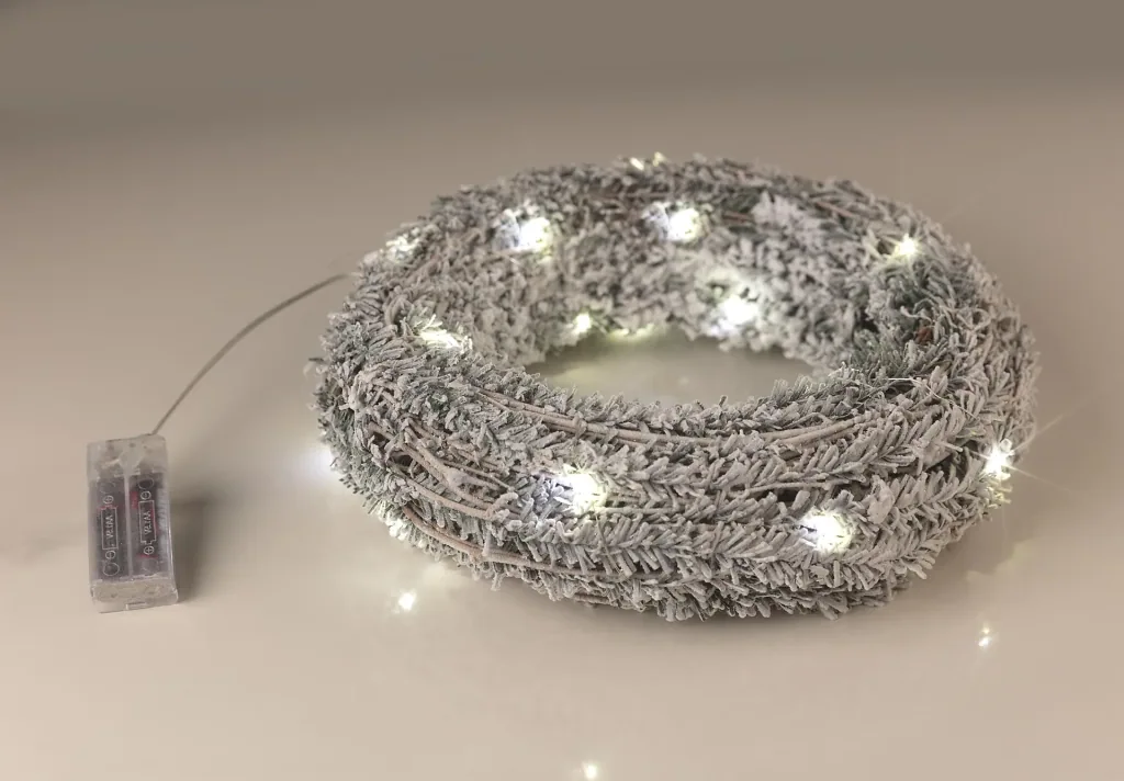 Weihnachtskranz mit LED