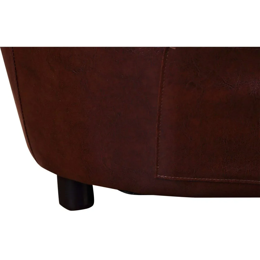 Hundematte Hundebett Hundesofa mit Kissen Rückentasche Kaffeebraun