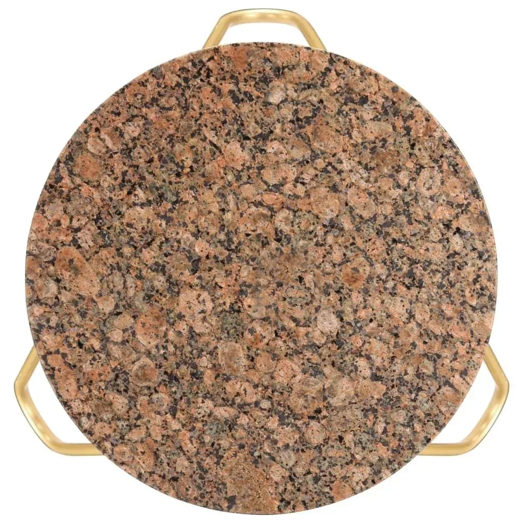 Couchtisch 40x40x40 cm Echtstein mit Marmorstruktur rot