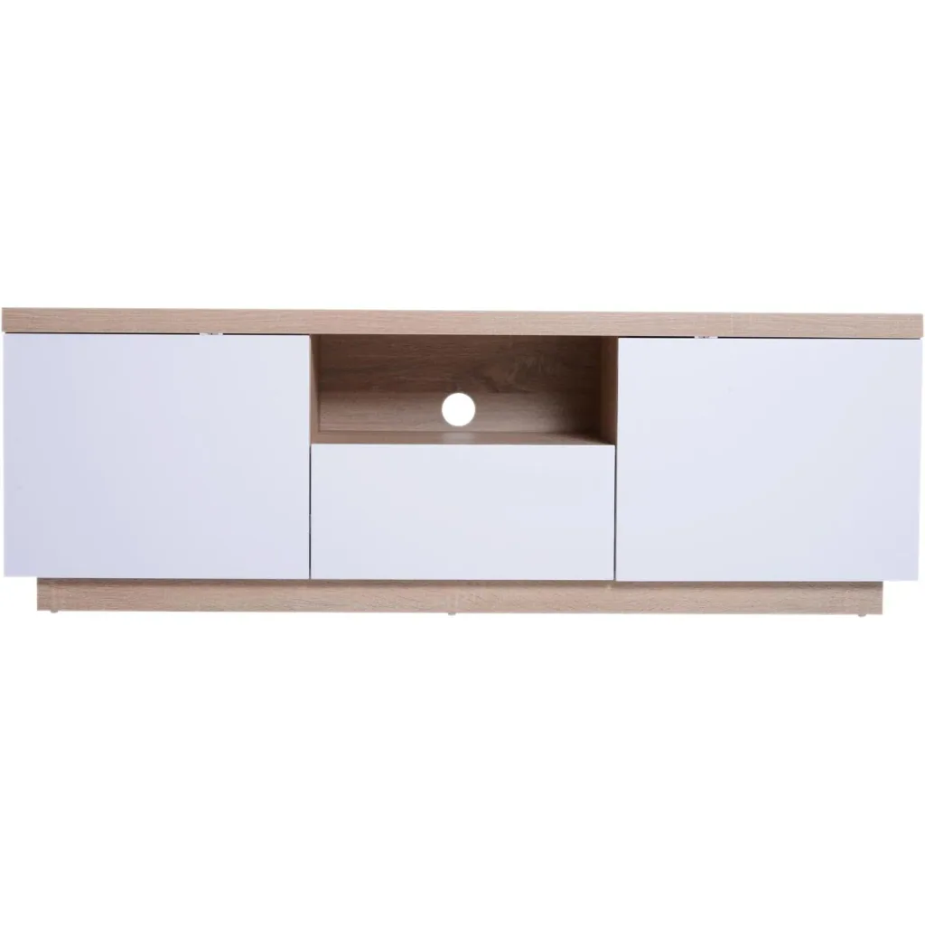 Fernsehtisch Fernsehschrank TV-Board Lowboard TV-Schrank Unterschrank 1 x Schublade 2 x Schränke 150 x 39 x 50 cm