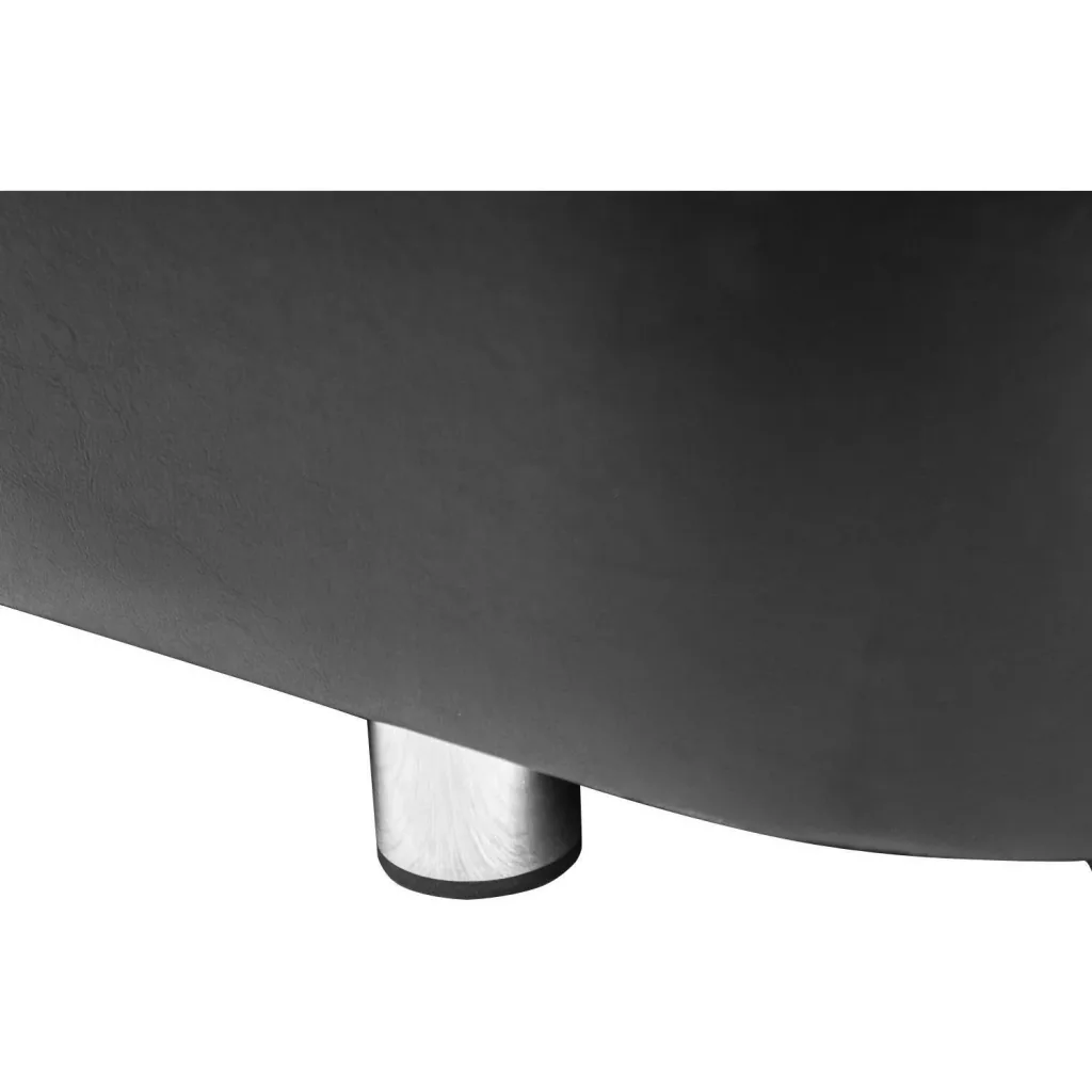 Luxus Hundesofa Hundebett Kunstleder schwarz-weiss