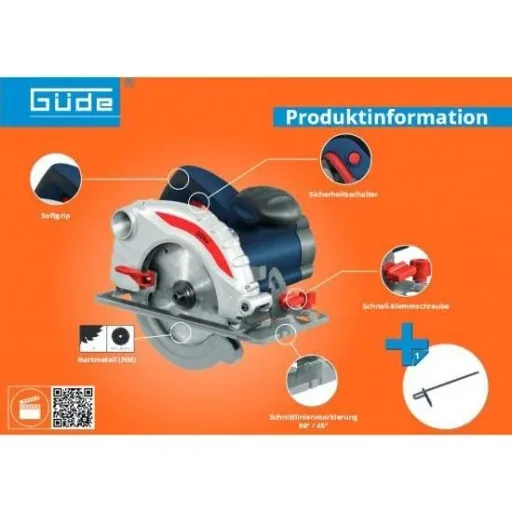 Kreissäge KS 55 1300W inkl. 18 Zähne Sägeblatt