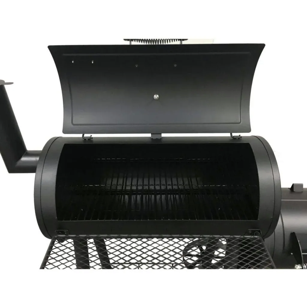 Holzkohlegrill Smoker Edmonton 121x122x55cm Schwarz