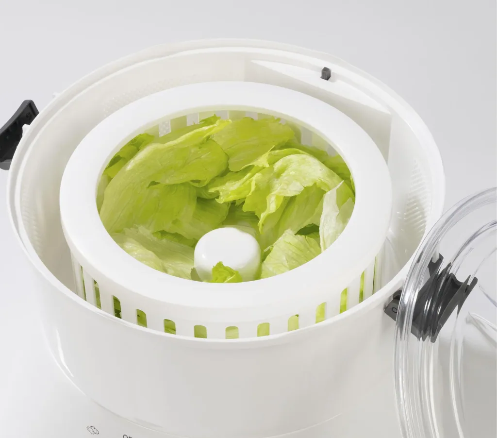 Elektro Kartoffelschäler 2in1, 85 Watt - Mit Salatschleuder