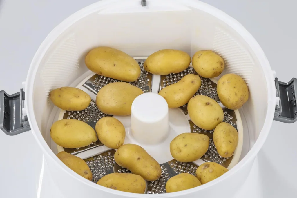 Elektro Kartoffelschäler 2in1, 85 Watt - Mit Salatschleuder
