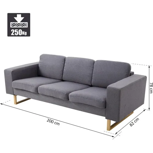 Polstersofa als 3-Sitzer