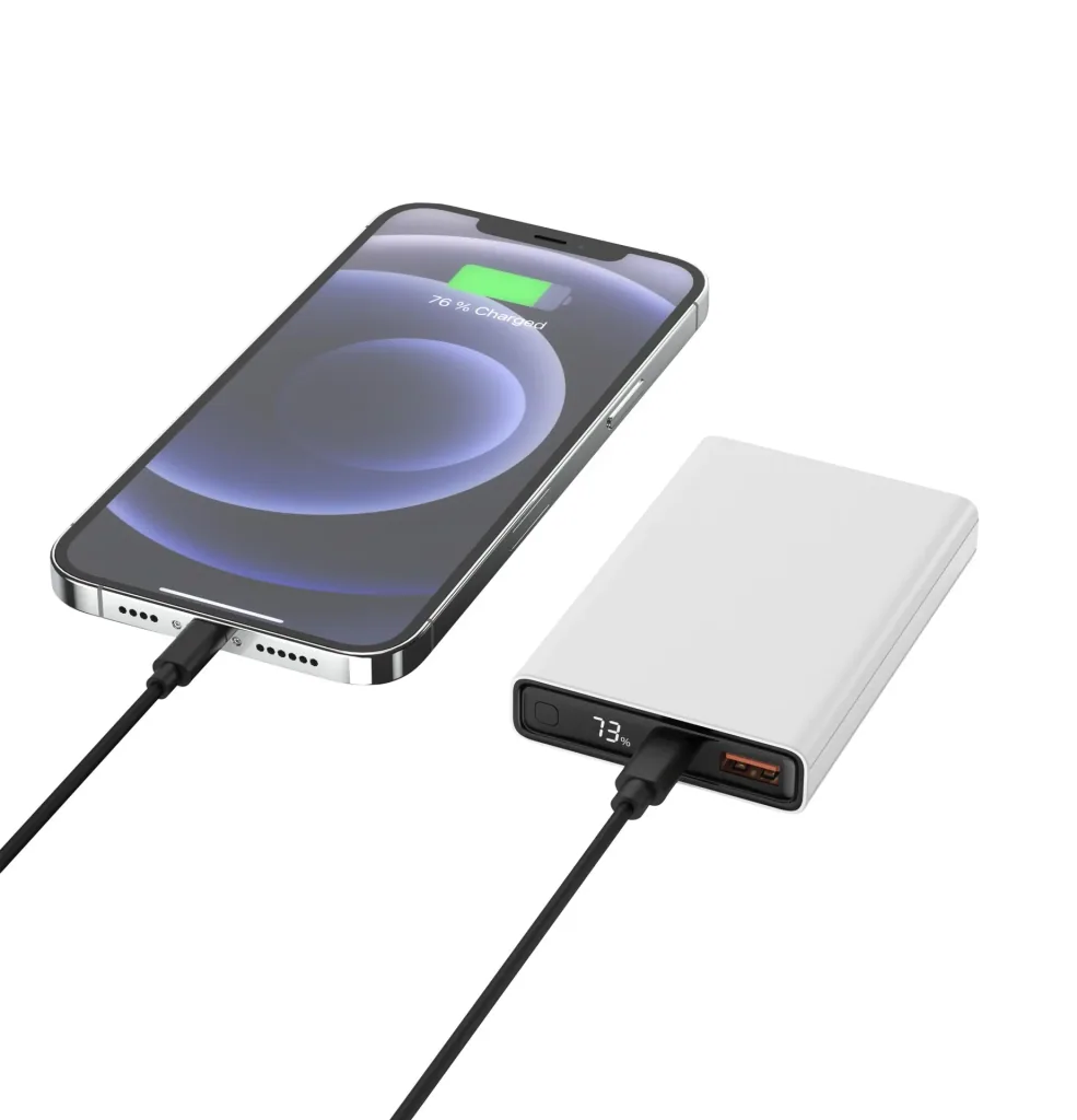 Powerbank 10000 PS222PD, Quick Charg 3.0 und Huawei Supercharge - weiß