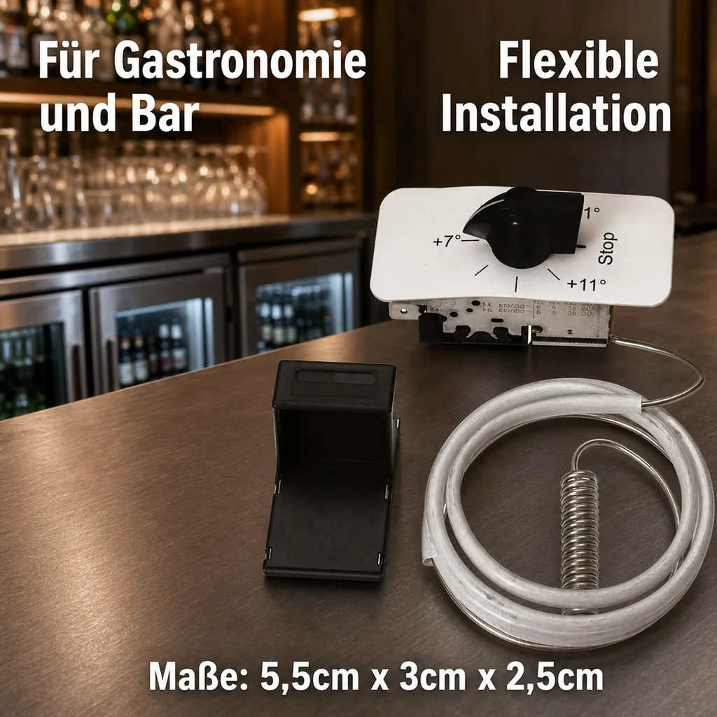 Thermostat mit Fühler für Trockenkühler, +1°C bis +11°C