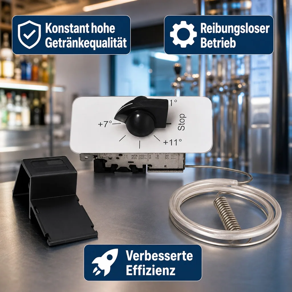 Thermostat mit Fühler für Trockenkühler, +1°C bis +11°C