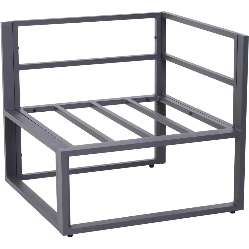 Gartensofaset für 4 5 Personen grau