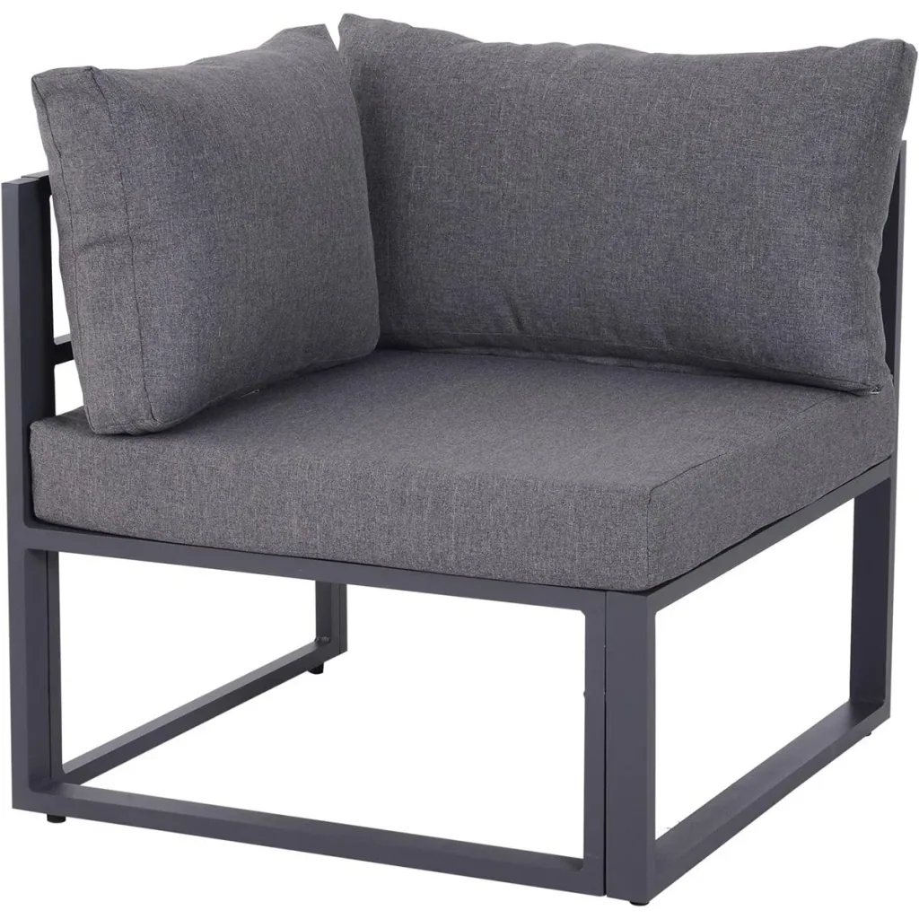 Gartensofaset für 4 5 Personen grau