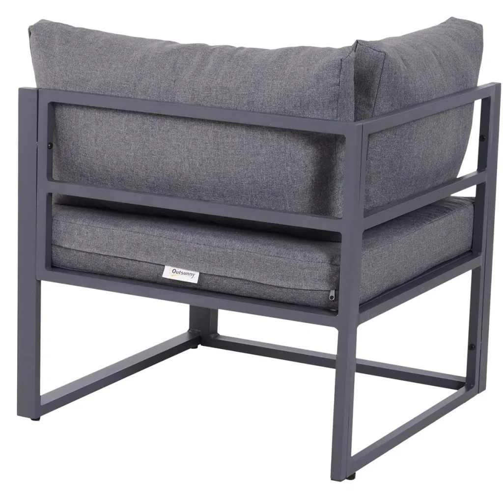 Gartensofaset für 4 5 Personen grau