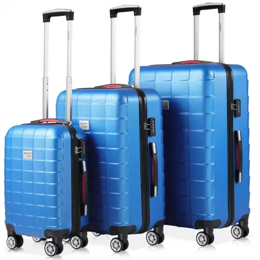 Exopack Hartschalenkoffer-Set blau M/L/XL