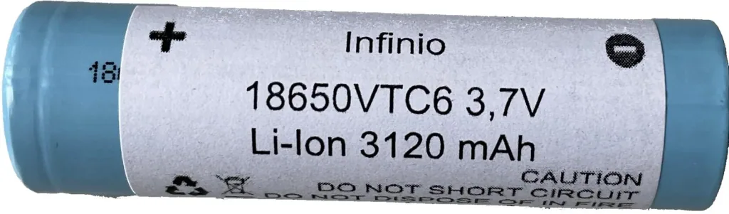 Lithium-Ionen Akku mit 3120 mAh und 3,7 Volt - 2er Box