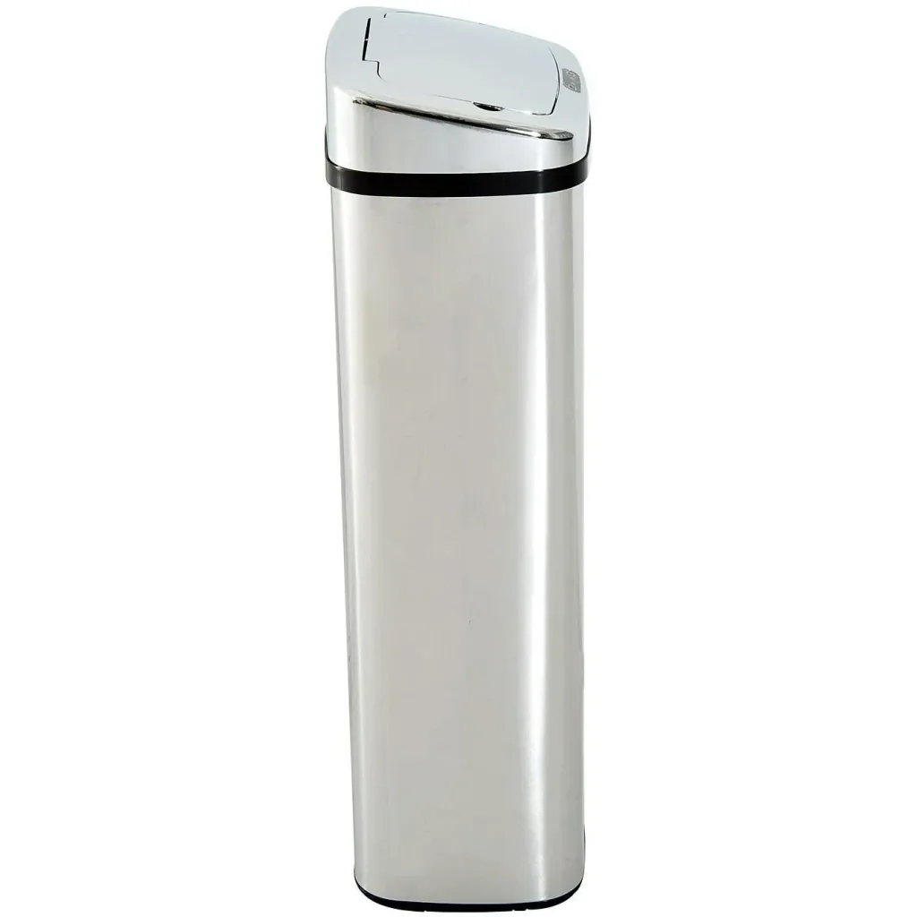 Mülleimer Automatik mit Sensor Edelstahl 50L Silber