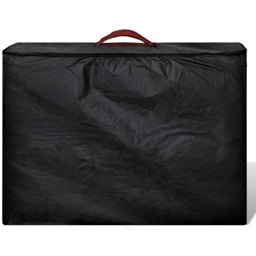 Klappbarer Massagetisch mit 2 Zonen Aluminiumrahmen rot