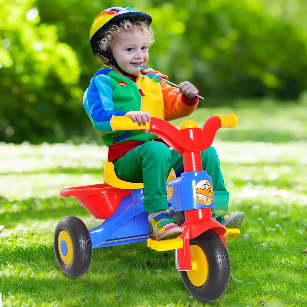 Dreirad Kinderdreirad Fahrrad Lufthorn Bunt