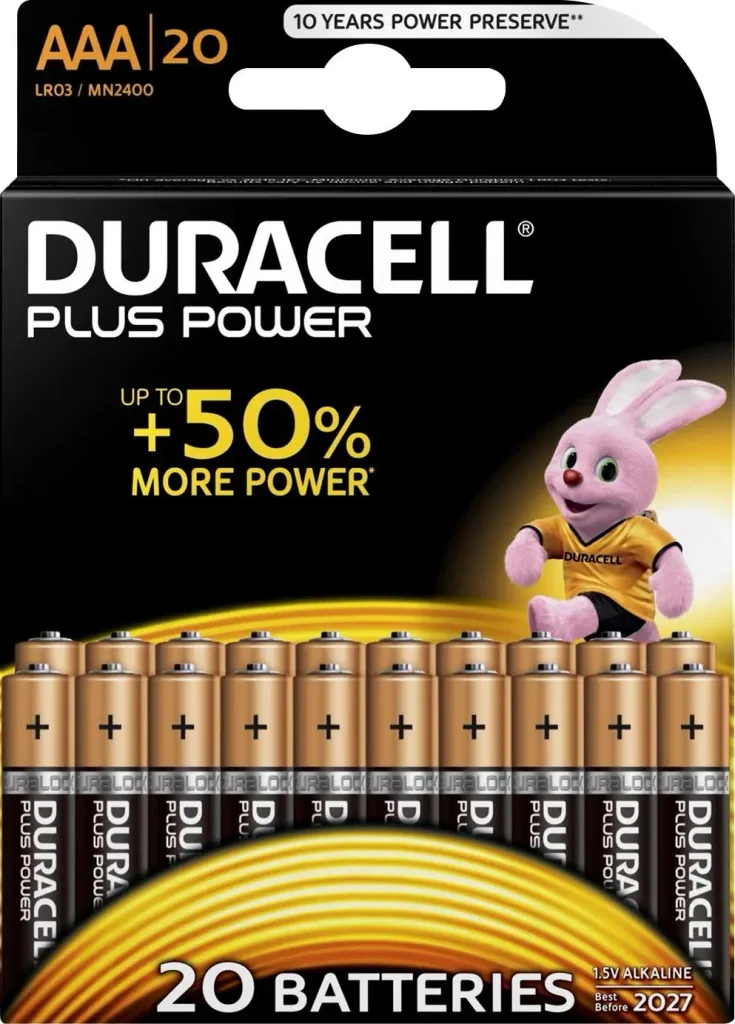 Plus Power Alkaline Micro (AAA) Batterien - 20 Stück