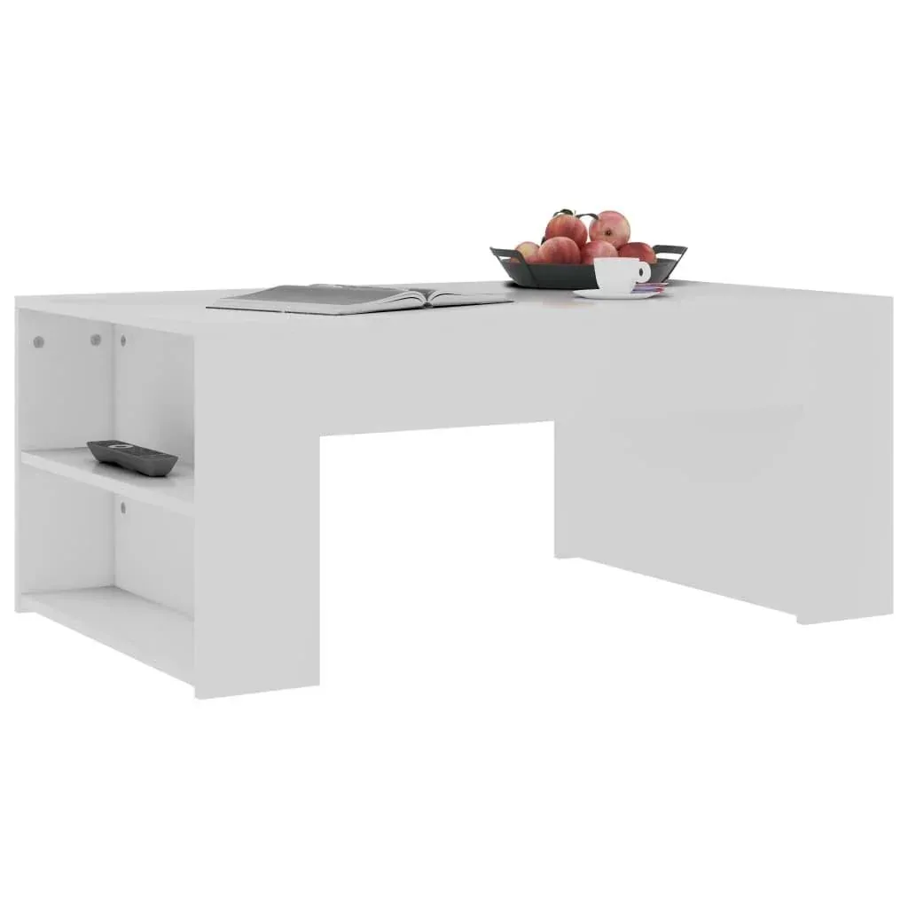 Couchtisch 100x60x42 cm Spanplatte weiß