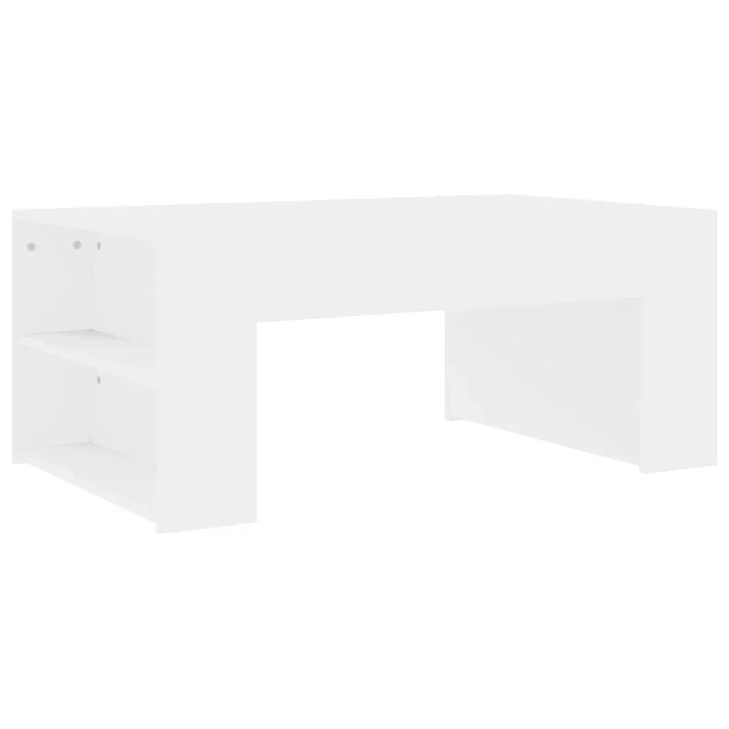 Couchtisch 100x60x42 cm Spanplatte weiß