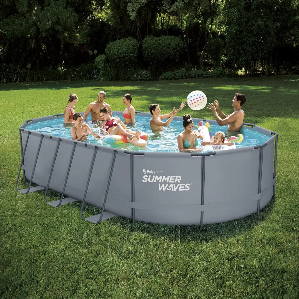Active Frame Pool 610 x 366 x 122 cm anthrazit
