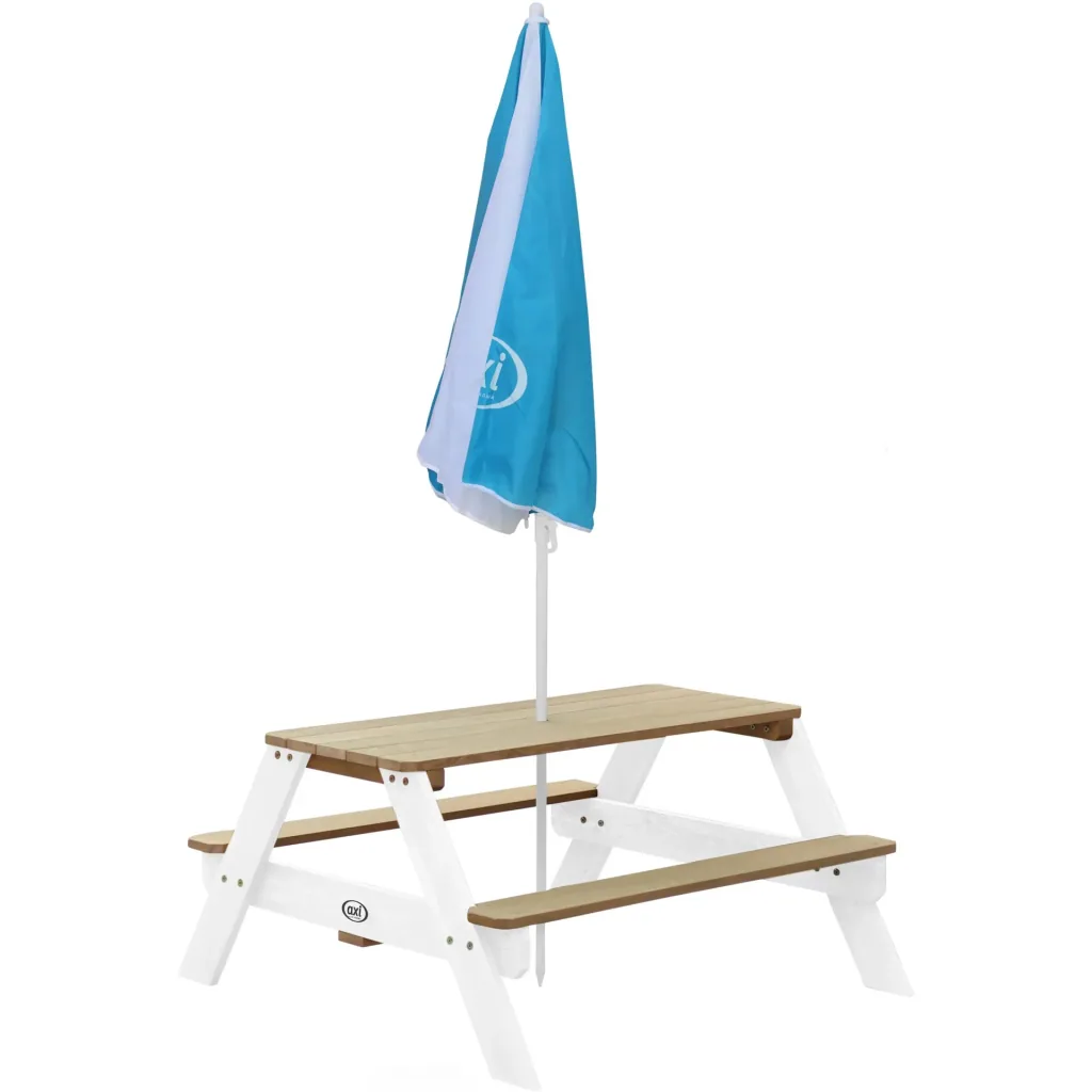 Regenschirm Ø125 cm - Blau/weiß