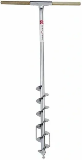 Erdlochbohrer, 90 mm Ø mit Holzgriff