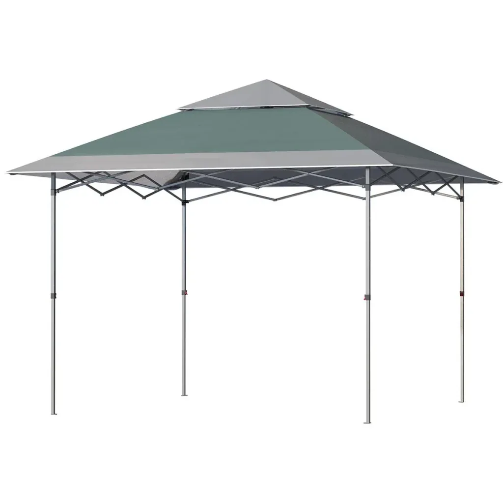 Faltbarer Pavillon Pop-Up Zelt Gartenpavillon Oxford Gewebe 3,6 x 3,6 m Grün