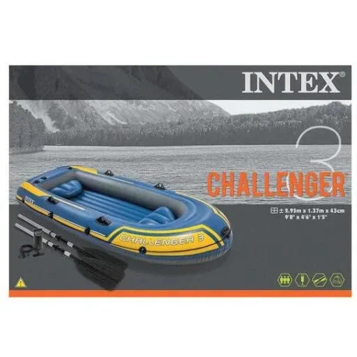 Schlauchboot Challenger 3 - 3-Personen - Inklusive Paddeln und Handpumpe