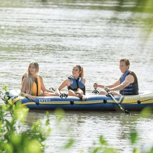 Schlauchboot Challenger 3 - 3-Personen - Inklusive Paddeln und Handpumpe