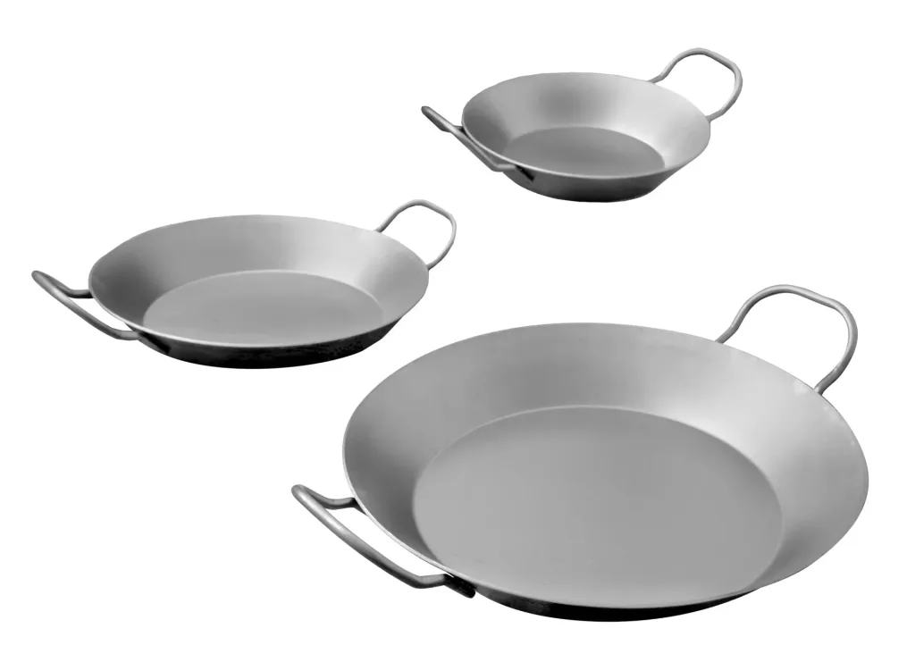 Eisenpfanne, 3er Set + GRATIS dazu Rezeptbuch