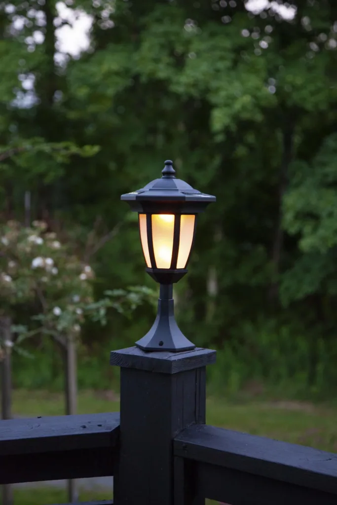 LED Solar Laterne "Flame" mit Flammeneffekt