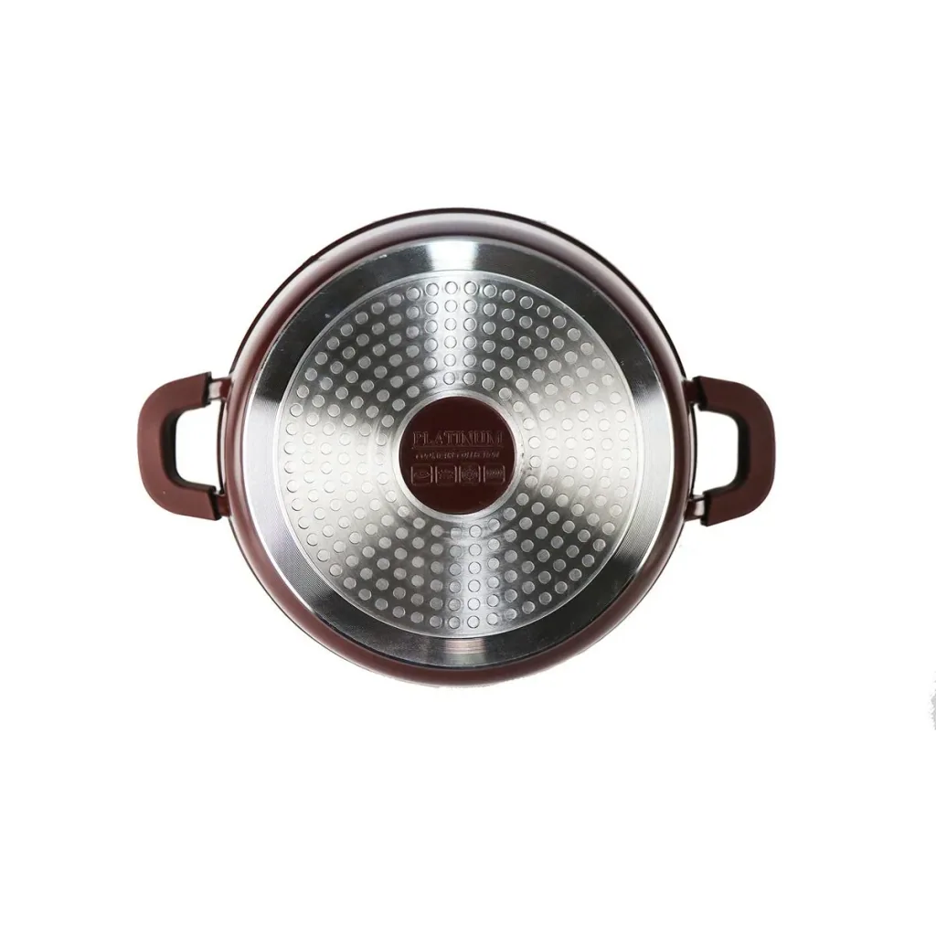 Bratentopf/Kasserolle - mit Deckel - 24 cm - Burgunderrot