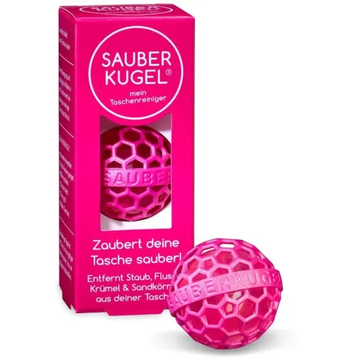 Sauberkugel - Taschenreiniger - Reinigungskugel - Rosa - Wiederverwendbar - 3er-Pack