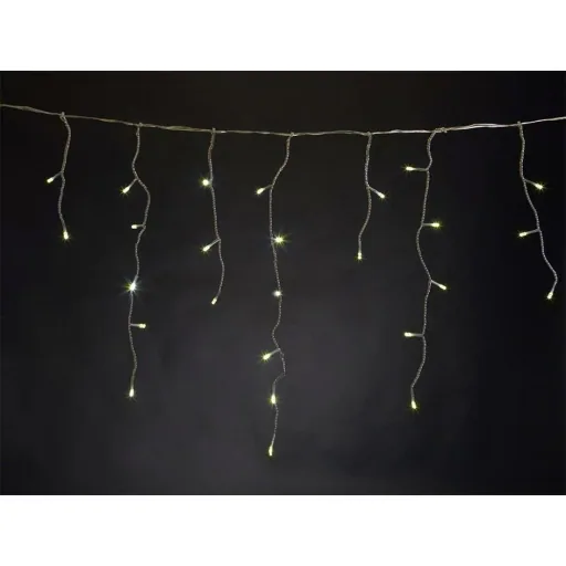 Vellight Eiszapfen-Weihnachtsbeleuchtung - 2 x 1,3 M - 150 LEDs - Warmweiß - Innen & Außen