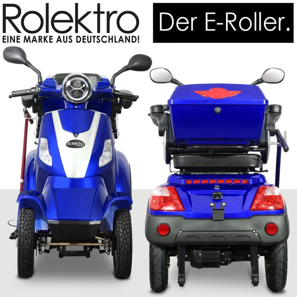 E-Quad 25 V. 2 Blau - 1.000 Watt + Straßenverkehrszulassung