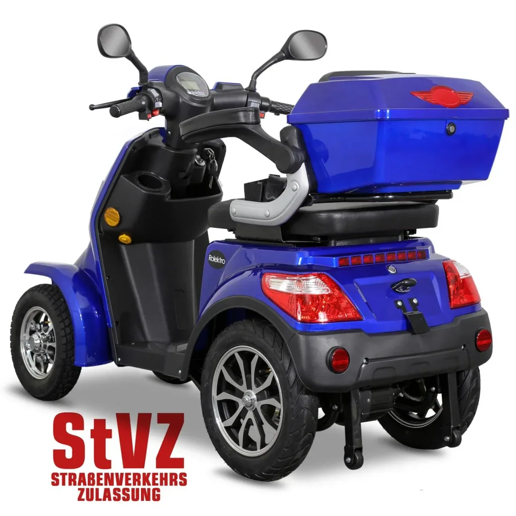 E-Quad 25 V. 2 Blau - 1.000 Watt + Straßenverkehrszulassung